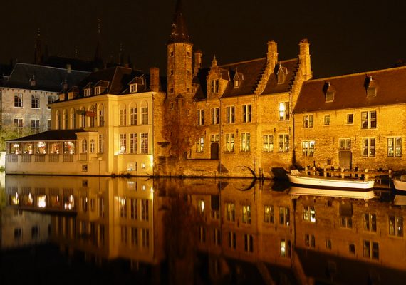 Day excursion to Bruges allows you to see the medieval buildings in the old city.