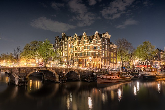 The beautiful facades are one of the attractions in Amsterdam