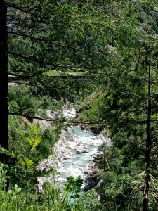 One of the very many snow capped mountains in Lotschental valley in Switzerland