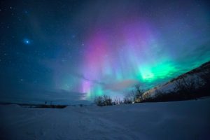 The Northern lights are a common phenomena in Scandinavia which we will see during the 5 nights tour package to Scandinavia from Netherlands.